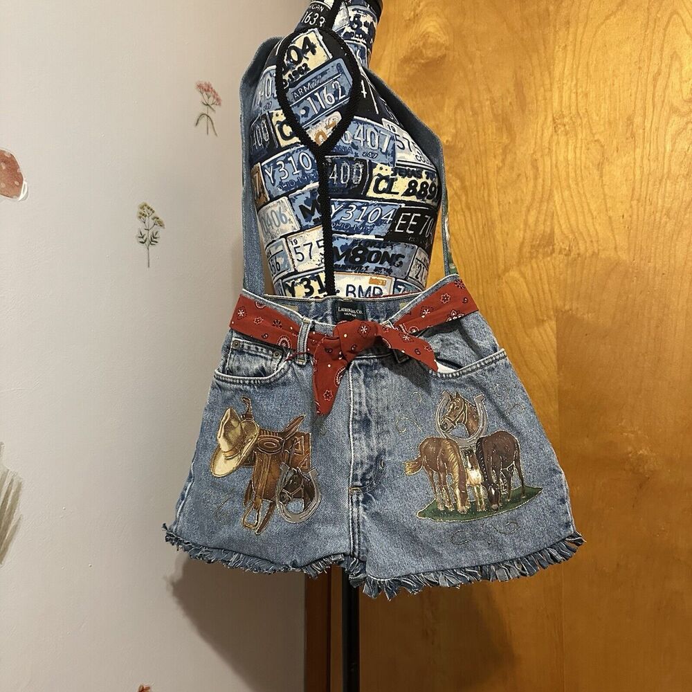 Handmade Horse Denim Bag Ralph Lauren Western